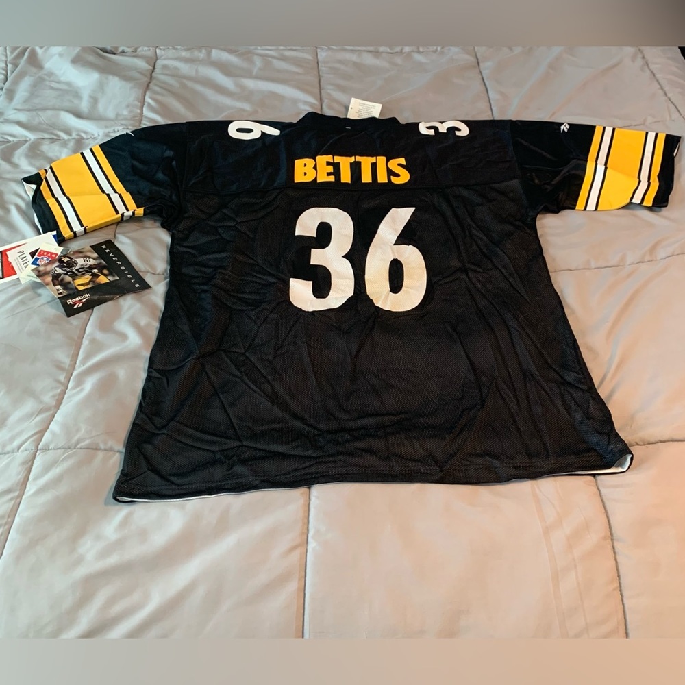 Jerome Bettis Reversible Pittsburgh Steelers Jersey Reebok 56. New With Tags